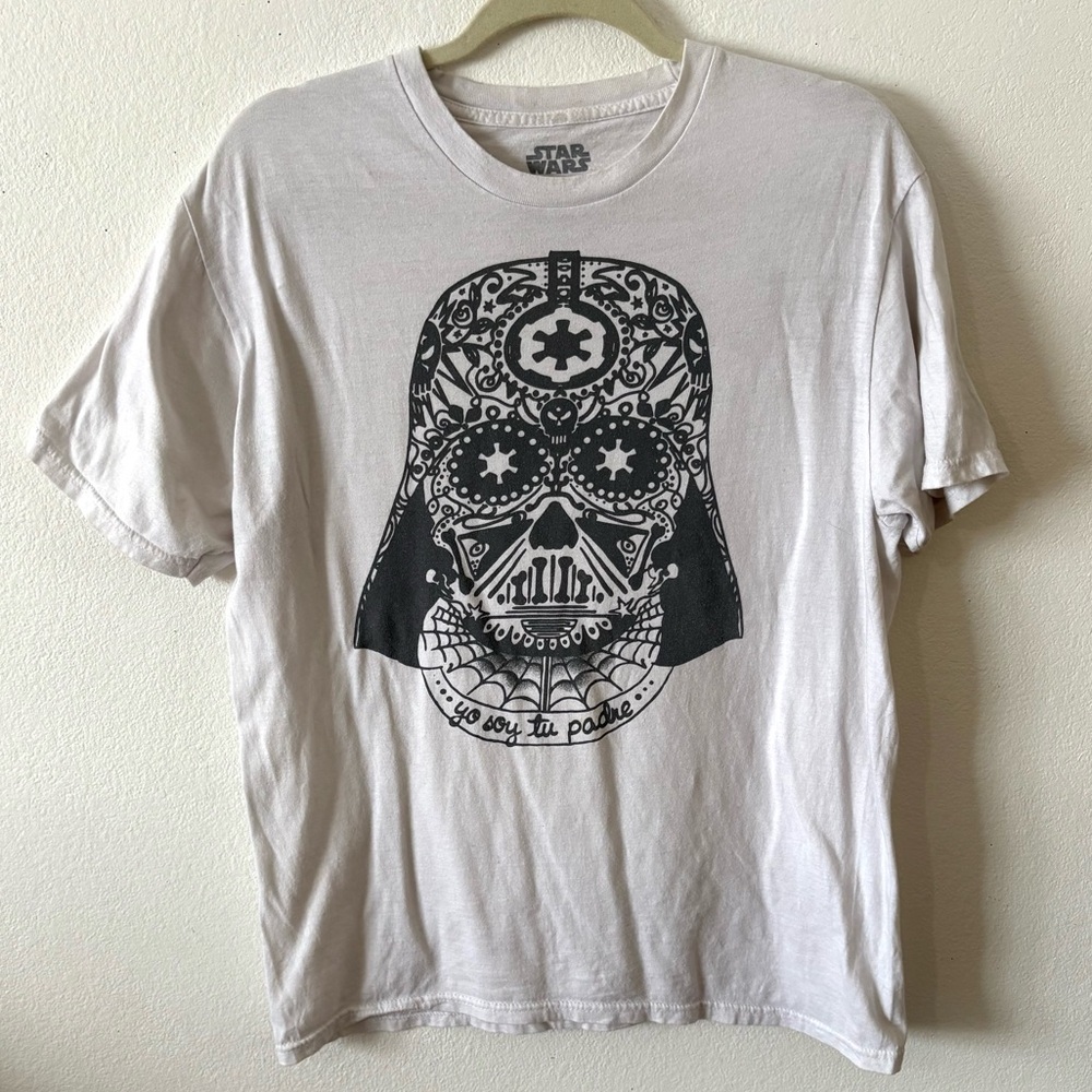 Star Wars darth vader sugar skull yo soy tu padre graphic T-shirt adult large